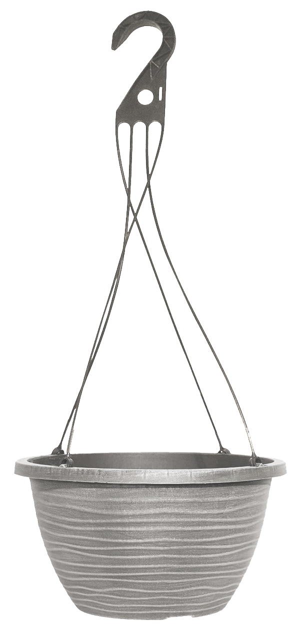 13 Dune Hanging Basket Powder Foggy Grey (46/case) - Hanging Baskets